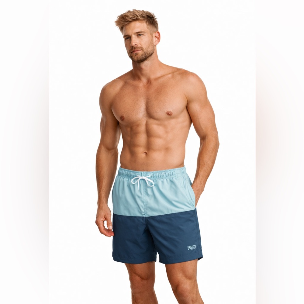 Duluth Trading Swim Trunks Men’s XL 7” Inseam Blue Colorblock Shorts